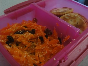 Coconut and Sultana Carrot Toss